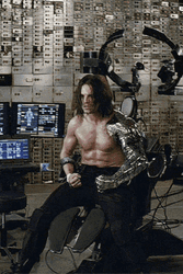 Bucky Flexing His Muscles GIF