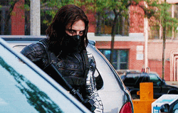 Bucky Reloading On Streets GIF