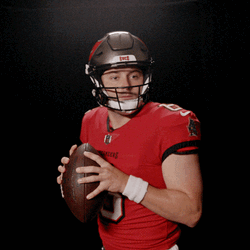 Bucs Baker Mayfield Throws Pigskin GIF