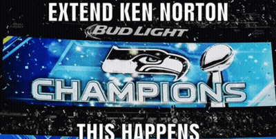 Bud Light Ad For Seahawks Champions GIF