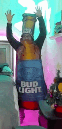 Bud Light Costume GIF