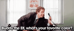 Buddy The Elf What's Your Favorite Color GIF