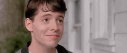 Bueller Awkward Smile GIF