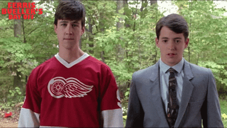 Bueller & Cameron Frye Confused Look GIF