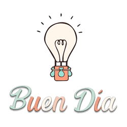 Buen Dia Light Bulb Digital Design GIF