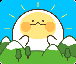 Buen Dia Smiling Sunrise Visual Art GIF