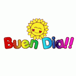 Buen Dia Sunflower Creative Art GIF