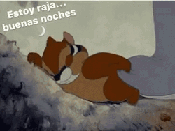 Buenas Noches Caricaturas GIF
