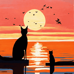 Buenas Noches Gatos GIF