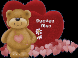 Buenos Dias Amor Blinking Bear Computer Animation