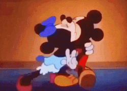 Buenos Dias Amor Minnie Mouse Kissing Mickey GIF
