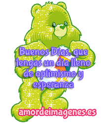 Buenos Dias Amor Shiny Green Bear