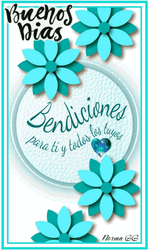 Buenos Dias Bendiciones Blue Minimalist Amen GIF