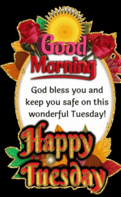 Buenos Dias Bendiciones God Bless Happy Tuesday GIF