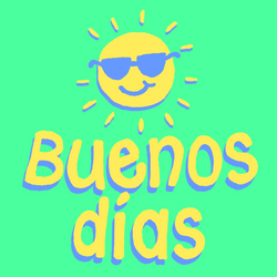 Buenos Dias Bendiciones Sun Cool Shades GIF