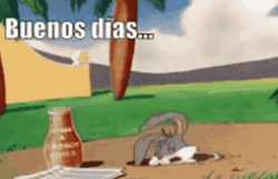 Buenos Dias Bugs Bunny GIF
