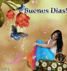 Buenos Dias Con Mariposas GIF