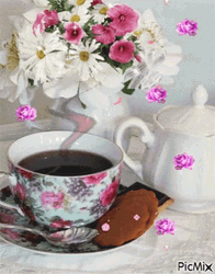 Buenos Dias Flores GIF