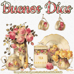 Buenos Dias Flores GIF