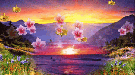 Buenos Dias Flores GIF