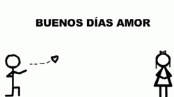 Buenos Dias Mi Amor Illustrated Couple GIF