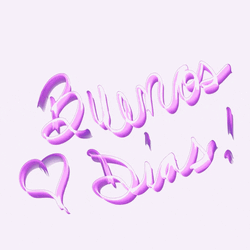 Buenos Dias Mi Amor Purple Heart GIF