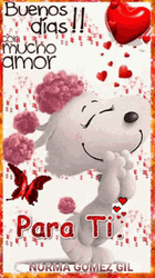 Buenos Dias Mi Amor Snoopy GIF