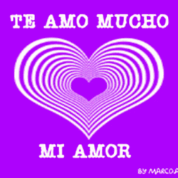Buenos Dias Mi Amor Trippy Heart GIF
