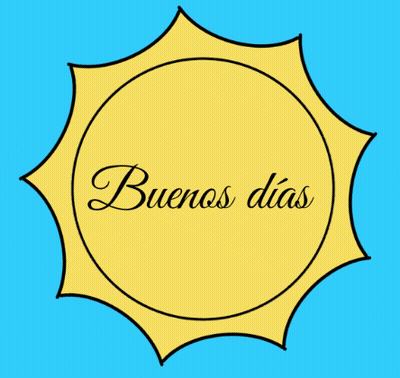 Buenos Dias Sun Drawing GIF