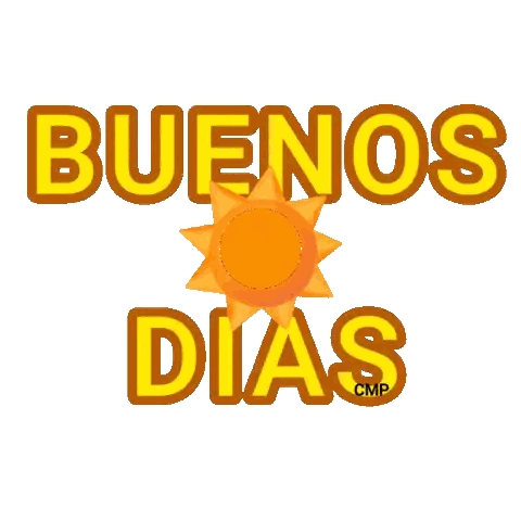 Buenos Dias Sun Sticker