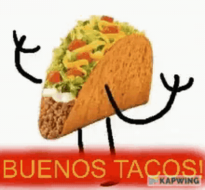 Buenos Tacos Taco Character GIF