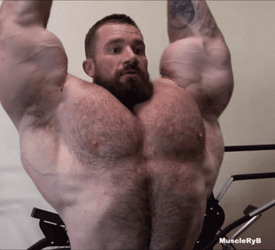 Buff Bodybuilder On Steroids GIF