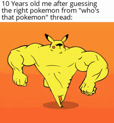 Buff Pikachu Arriving Pokemon Meme GIF