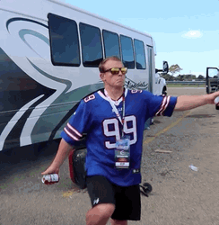 Buffalo Bills Drunk Fan Tailgate GIF