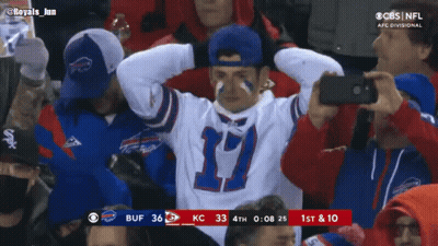 Buffalo Bills Fan Taking Selfie With Phone GIF