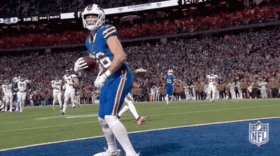 Buffalo Bills Football Player Holding Football GIF