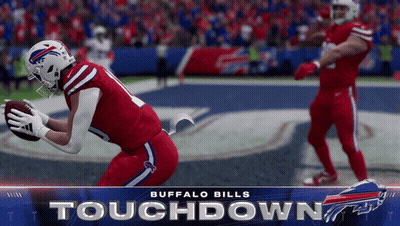 Buffalo Bills Football Player Running With Ball GIF