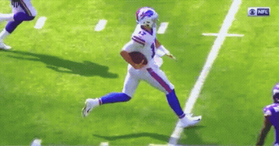 Buffalo Bills Football Player Running With Ball GIF