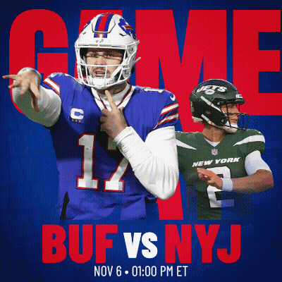 Buffalo Bills Player And New York Jets Player GIF