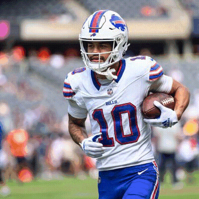 Buffalo Bills Player Running With Ball GIF
