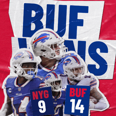 Buffalo Bills Players Holding Up Signs GIF