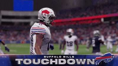 Buffalo Bills Touchdown Advertisement With Football Player GIF