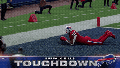 Buffalo Bills Touchdown Advertisement With Football Player GIF