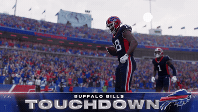 Buffalo Bills Touchdown Poster With Football Player GIF