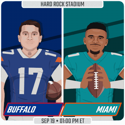 Buffalo Bills Vs Miami Dolphins Football Game Ad GIF