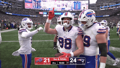 Buffalo Bills Vs Patriots Football Game On CBS Sports GIF