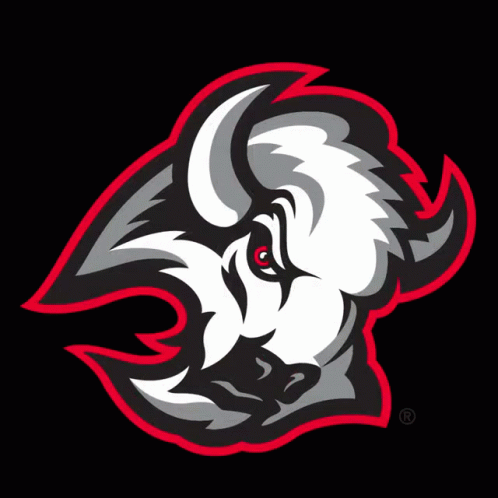 Buffalo Head Sports Team Logo GIF