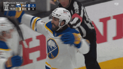 Buffalo Sabres Vs Boston Red Sox Hockey Game GIF