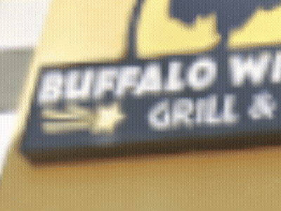 Buffalo Wing Grill Sign GIF