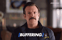 Buffering Confused Shocked Ted Lasso Jason Sudeikis